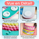 2 Pièces Arc-en-Ciel et Licorne Bracelet Broderie Diamant