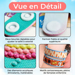 2 Pièces Chien Mignon Bracelet Broderie Diamant