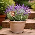 8 Pièces Animaux Heureux Broderie Diamant Piquets de Jardin