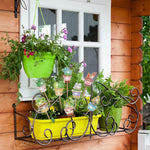 8 Pièces Plantes en Pot Broderie Diamant Piquets de Jardin