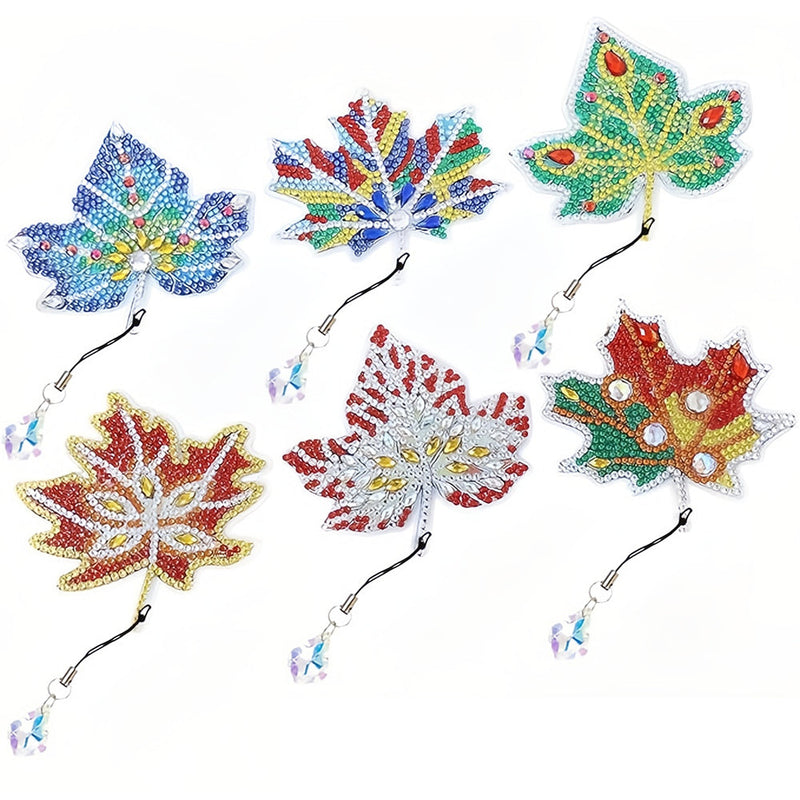 6Pcs de Marque-Pages Acrylique Feuille d&