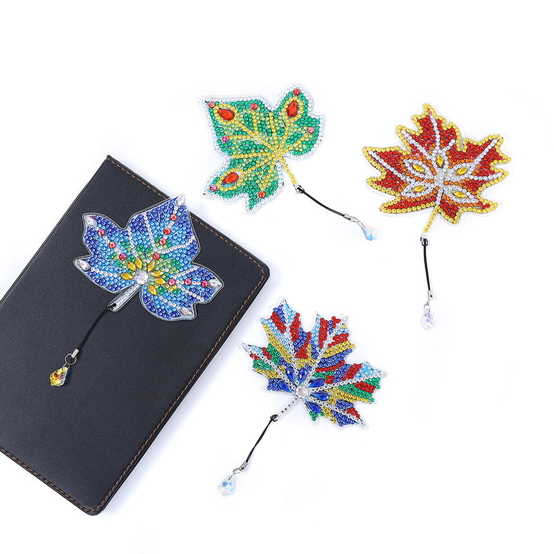 6Pcs de Marque-Pages Acrylique Feuille d&