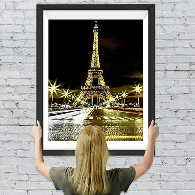 Champ-de-Mars et Tour Eiffel Broderie Diamant