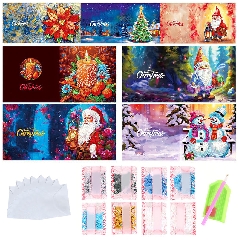 Cartes de Vœux pour Noël | 8 Pièces
