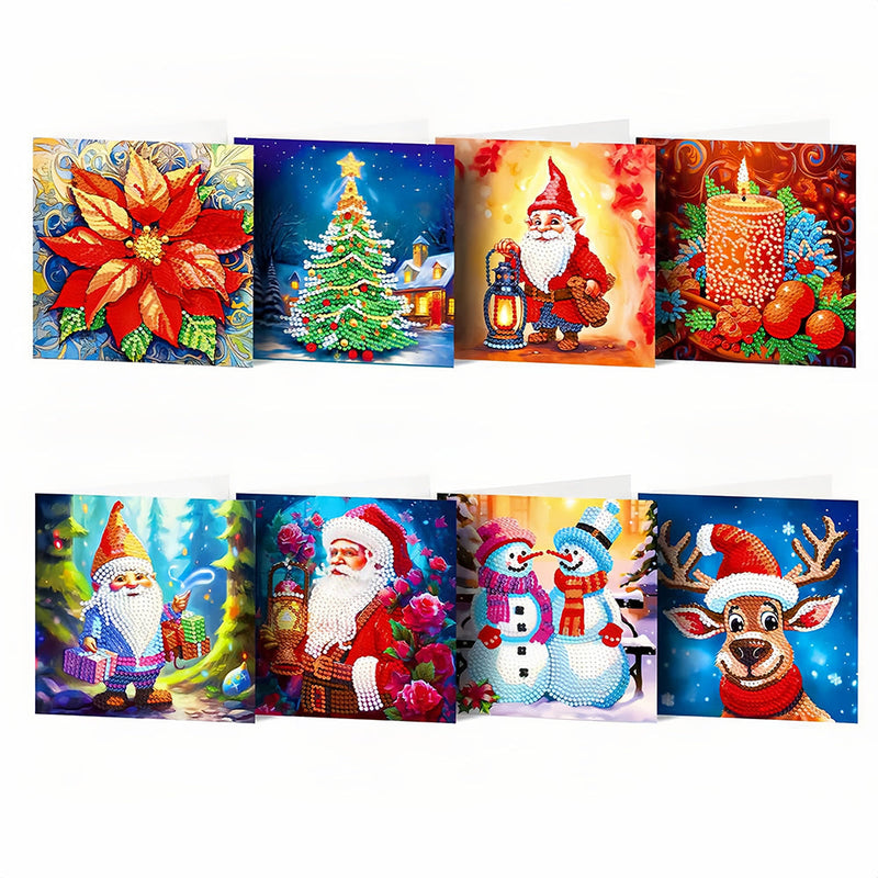 Cartes de Vœux pour Noël | 8 Pièces