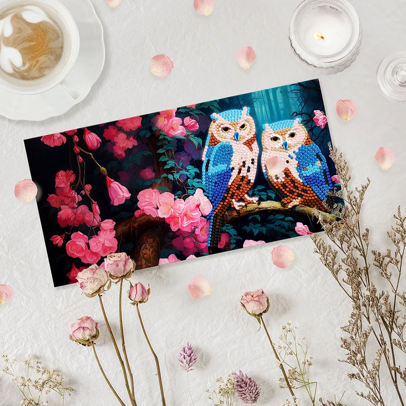 Owls at Night Greeting Cards | 12 Pièces