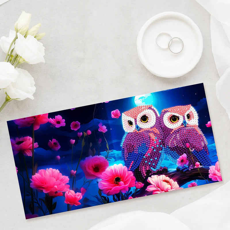 Owls at Night Greeting Cards | 12 Pièces