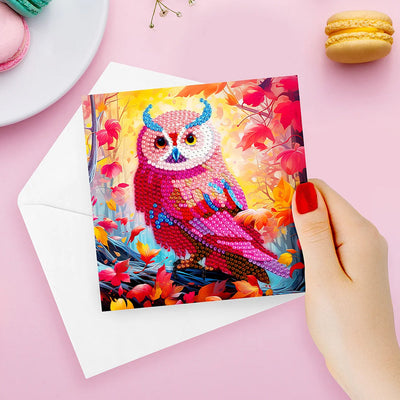 Owls at Night Greeting Cards | 12 Pièces