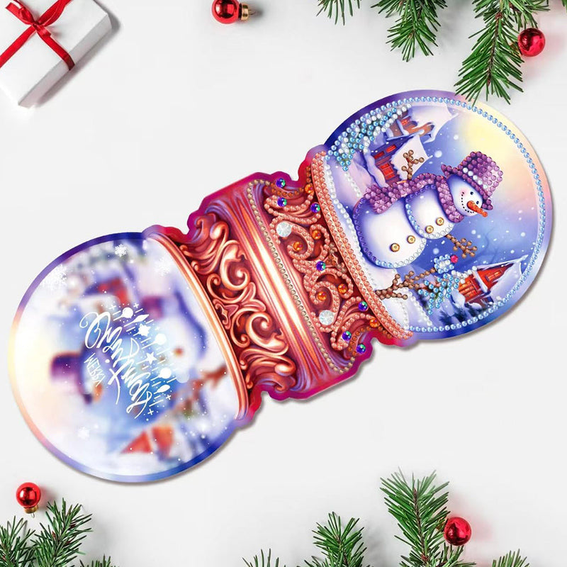 Cartes de Vœux Boule de Cristal de Noël | 8 Pièces