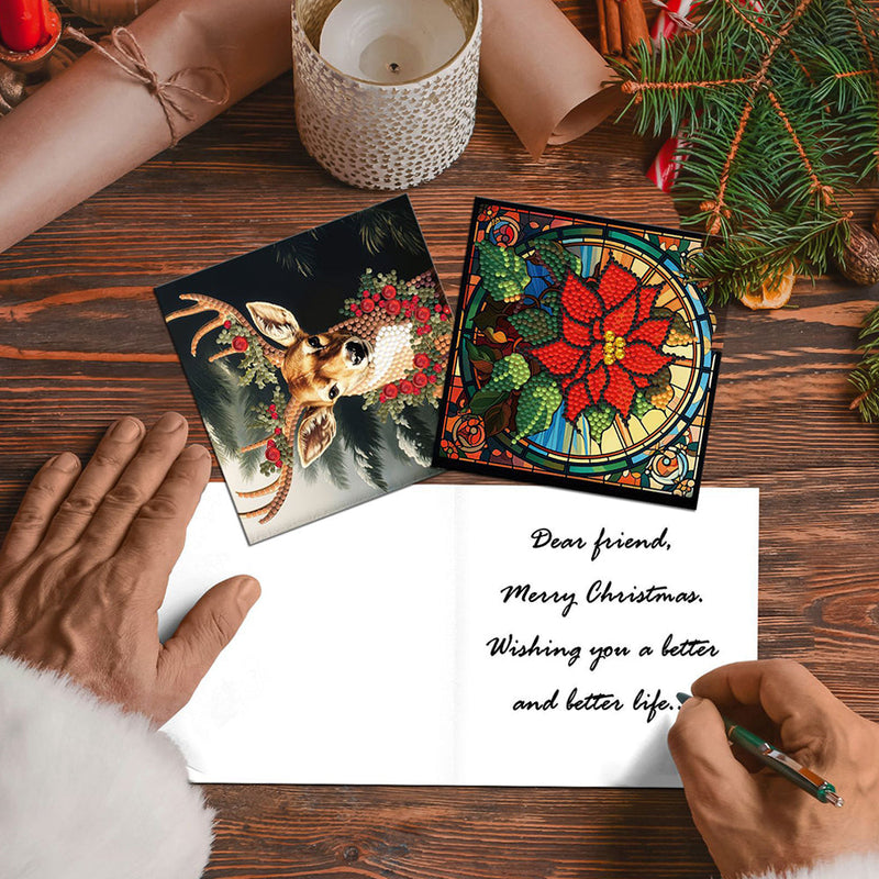 Cartes de Vœux pour Noël | 12 Pièces