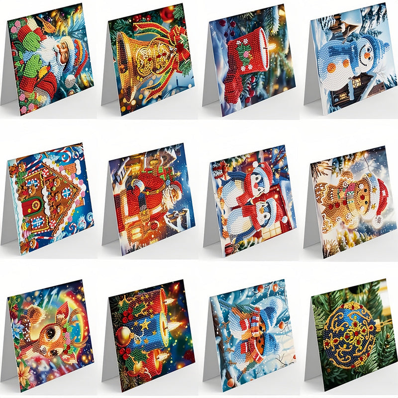 Cartes de Vœux pour Noël | 12 Pièces