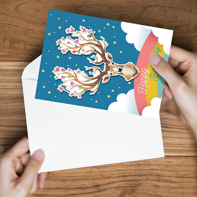 Cartes de Vœux Animées pour Noël et Anniversaire | 8 Pièces