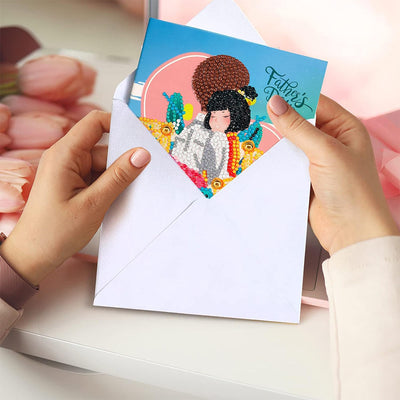 Cartes de Vœux pour Famille Merci | 8 Pièces