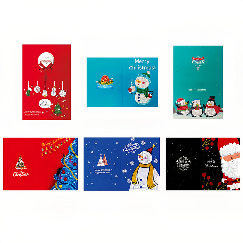 Cartes de Vœux pour Noël Animées | 6 Pièces