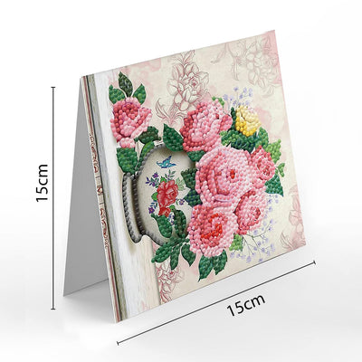 Cartes de Vœux Bouquets de Fleurs Variés | 8 Pièces