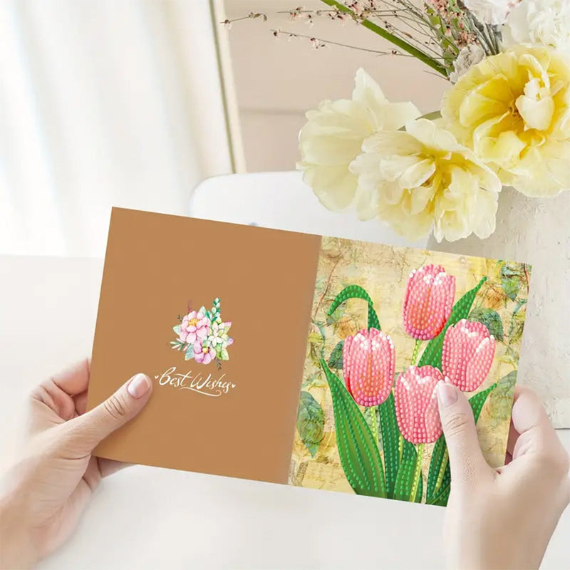 Cartes de Vœux Fleurs | 8 Pièces