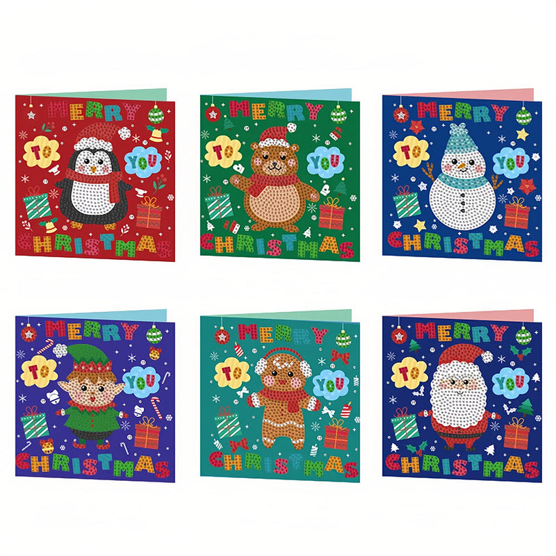 Cartes de Vœux pour Noël Animées | 6 Pièces