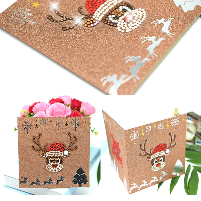 Cartes de Vœux pour Noël Animaux Mignons | 6 Pièces