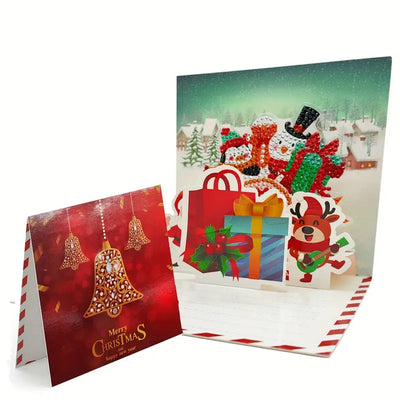 Cartes de Vœux pour Noël 3D | 6 Pièces