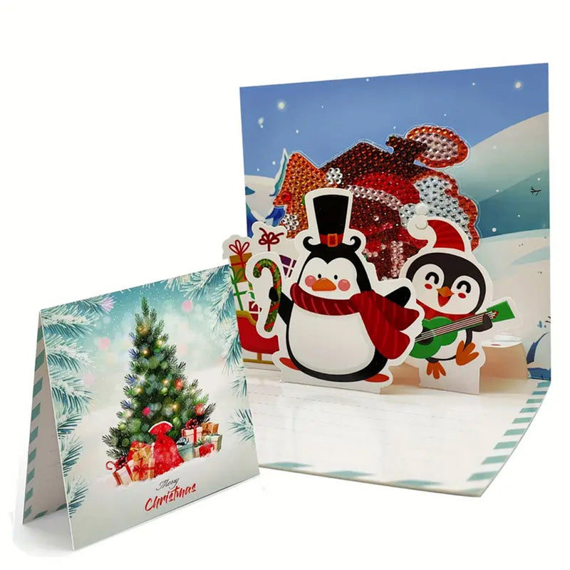 Cartes de Vœux pour Noël 3D | 6 Pièces