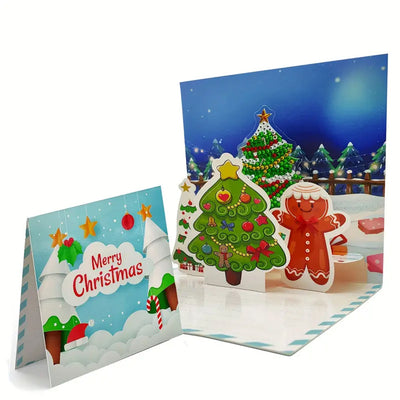 Cartes de Vœux pour Noël 3D | 6 Pièces