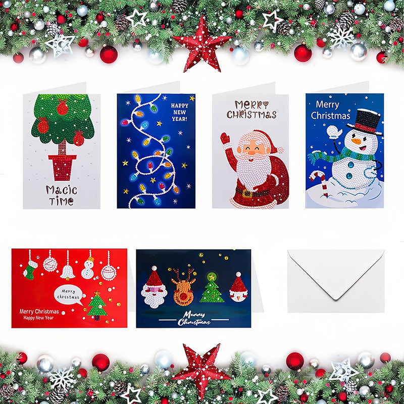 Cartes de Vœux pour Noël | 6 Pièces