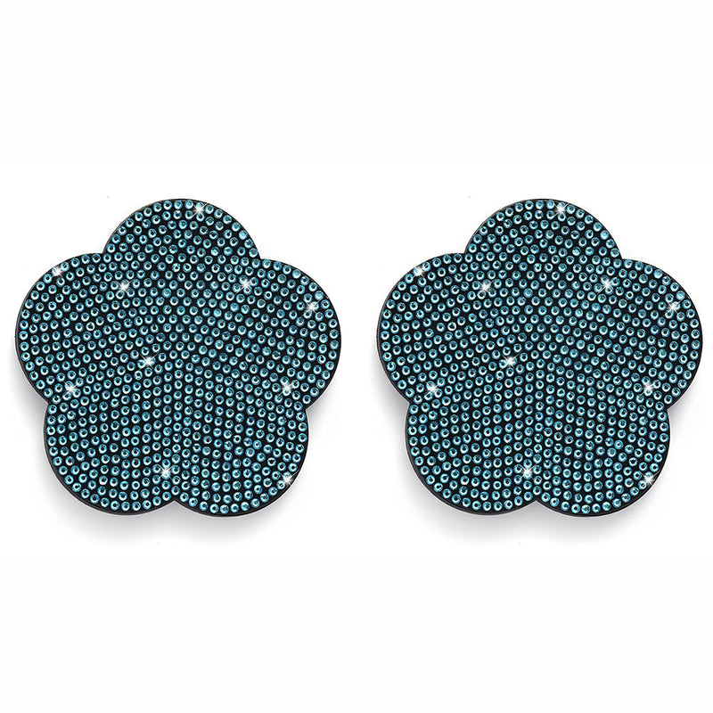 Sous-verre de voiture en forme de fleur de prunier Sous-tasse Broderie Diamant 2Pcs