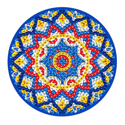 Mandala (avec lumière) Sous-tasse Broderie Diamant 1/4Pcs