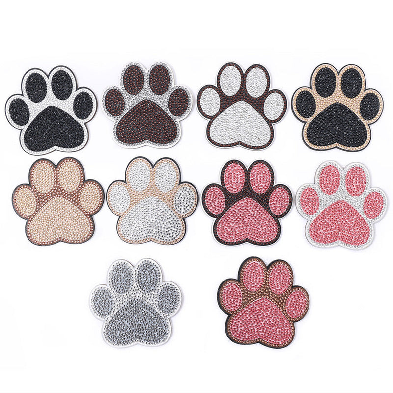 Griffes d’Animaux Sous-tasse Broderie Diamant 10Pcs