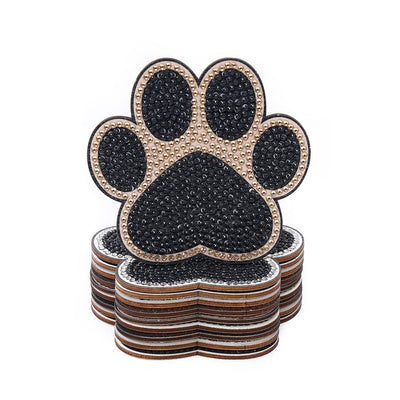 Griffes d’Animaux Sous-tasse Broderie Diamant 10Pcs