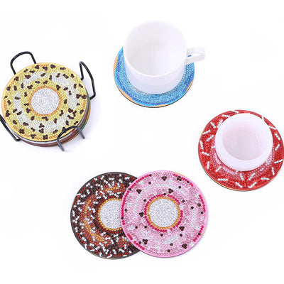 Beignets Sous-tasse Broderie Diamant 10Pcs