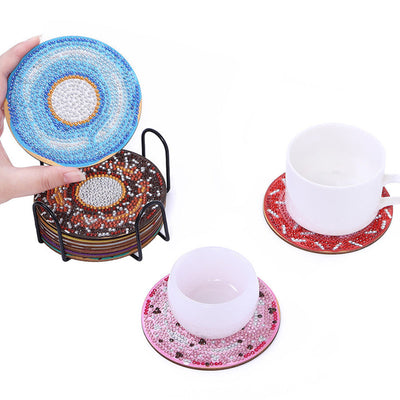 Beignets Sous-tasse Broderie Diamant 10Pcs