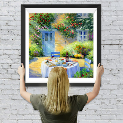 Cuisine dans Jardin Broderie Diamant