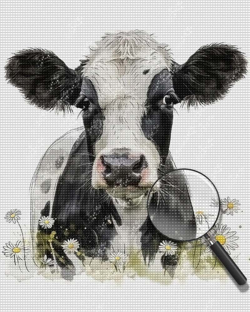 Vache Broderie Diamant