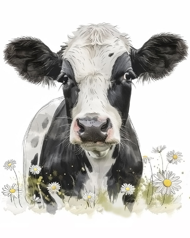 Vache Broderie Diamant