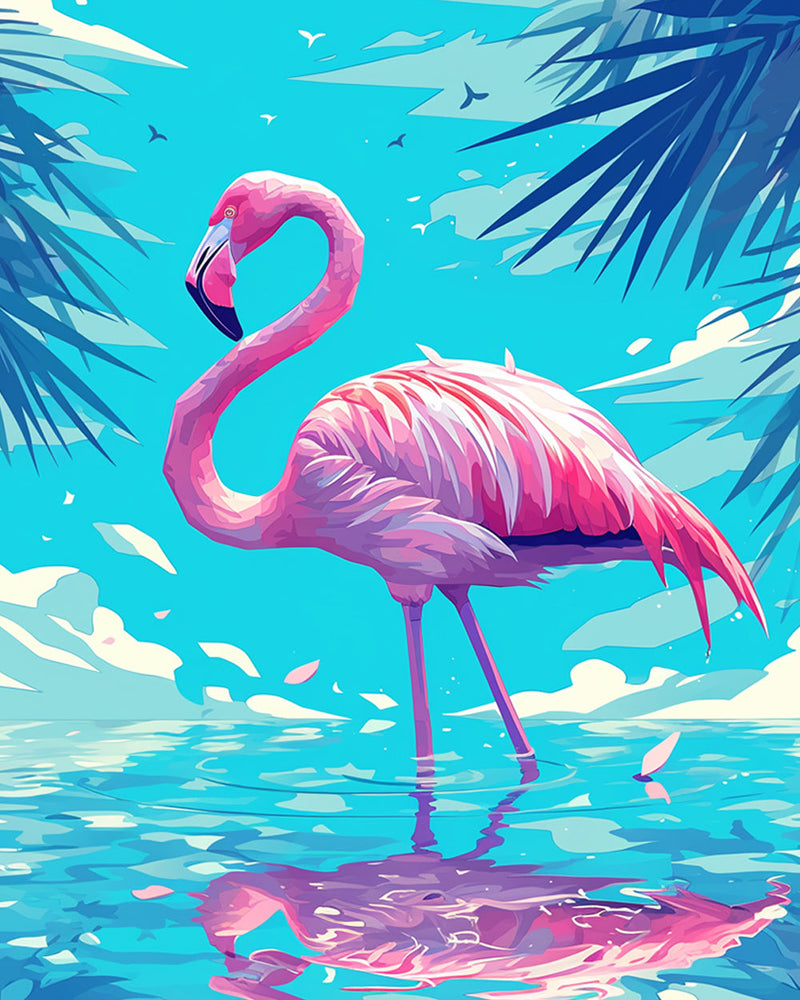 Flamingo Broderie Diamant