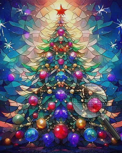 Sapin de Noël Broderie Diamant