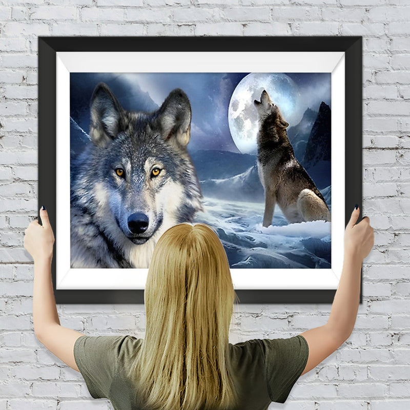 Loup Regardant dans l&