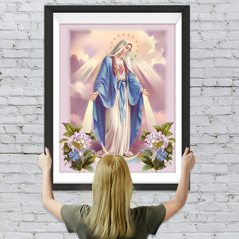 Christianismes et Sainte Vierge Religion Broderie Diamant
