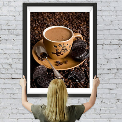 Café et Oreo Broderie Diamant
