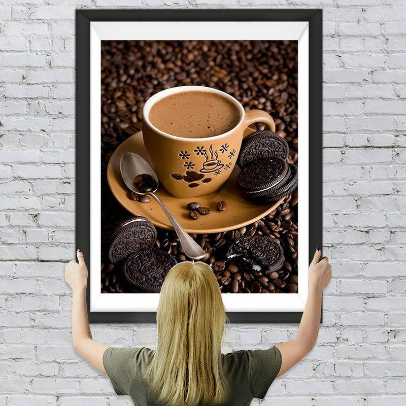 Café et Oreo Broderie Diamant