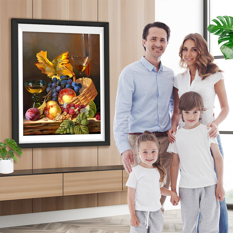 Une Corbeille de Fruits Broderie Diamant