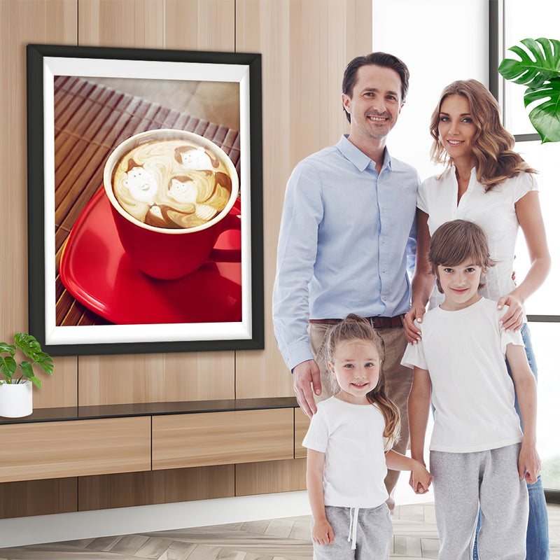 Café et Famille Broderie Diamant