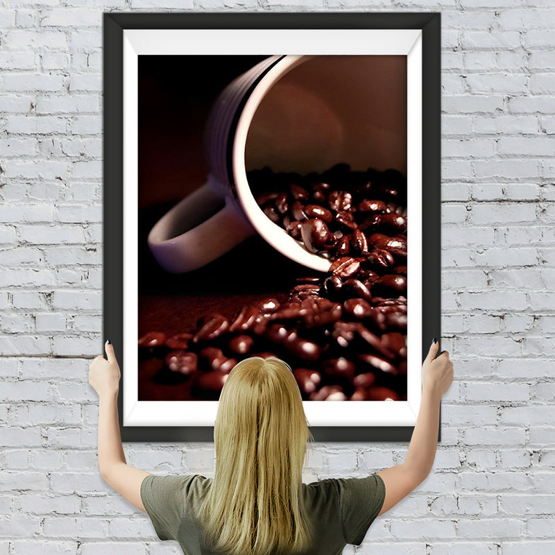 Les Grains de Café Broderie Diamant