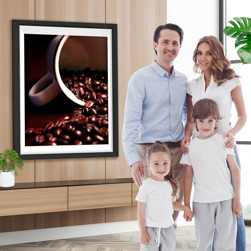 Les Grains de Café Broderie Diamant