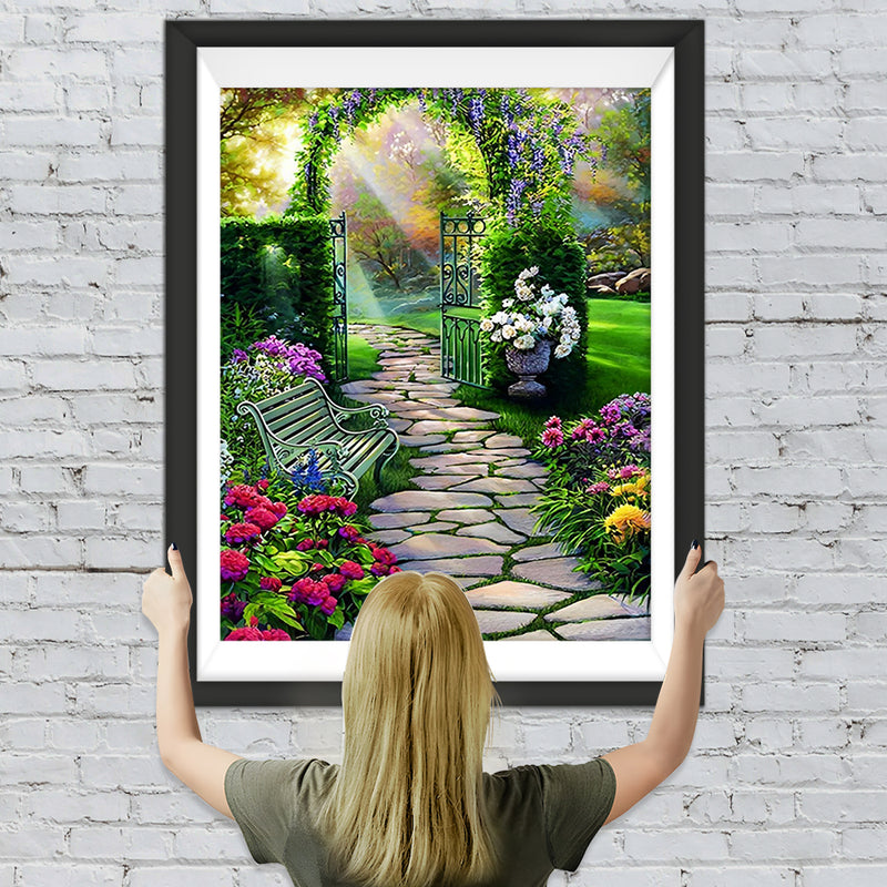 Entrée du Jardin Broderie Diamant