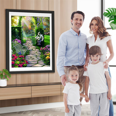 Entrée du Jardin Broderie Diamant