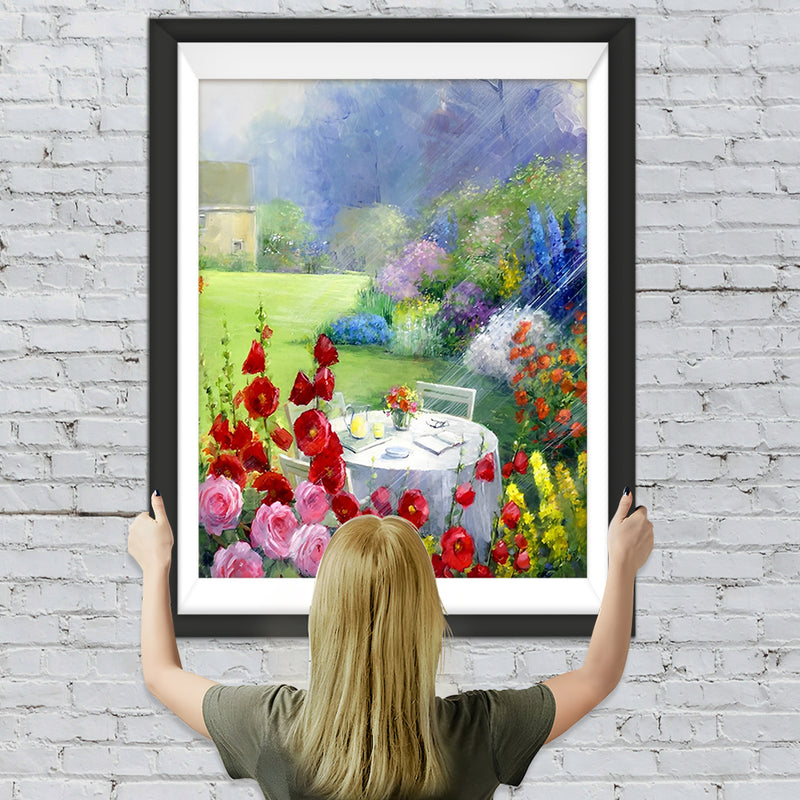 Jardin et Soleil Broderie Diamant