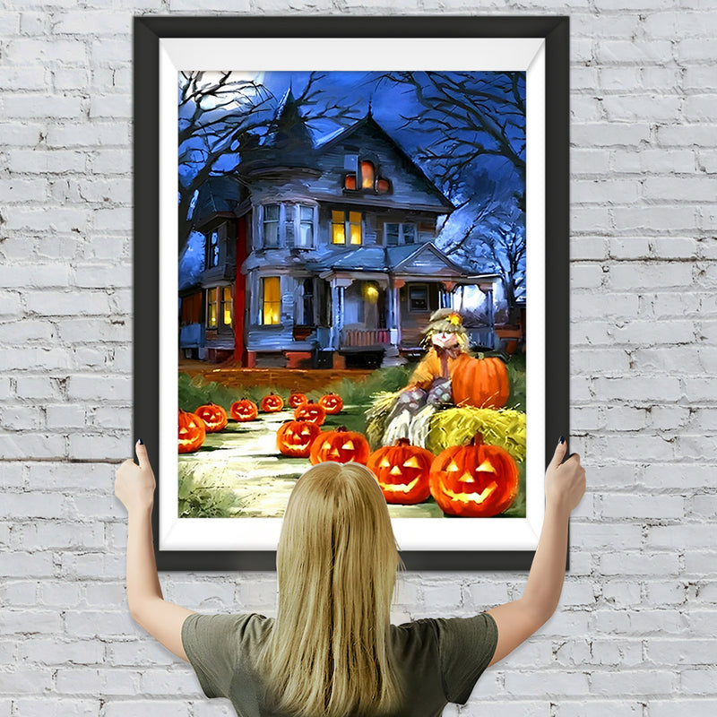 Halloween à la Maison Hantée Broderie Diamant