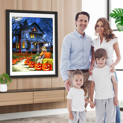 Halloween à la Maison Hantée Broderie Diamant